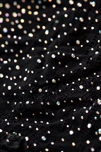 Боди Candy Girl Glitter со стразами черное, OS