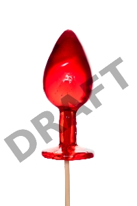 Леденец Sosuчki, «Анальная втулка малая Whiskey», красный 29гр.