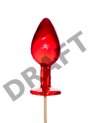 Леденец Sosuчki, «Анальная втулка малая Whiskey», красный 29гр.