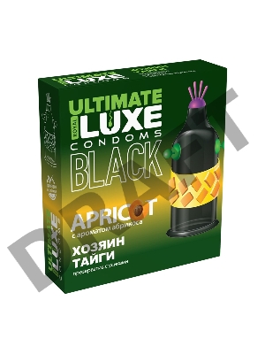 Презервативы Luxe BLACK ULTIMATE Хозяин Тайги (Абрикос)