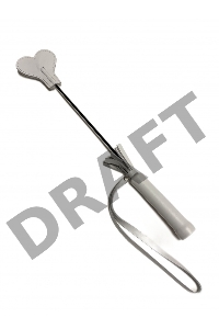 Белый кожаный мини-стек - 36 см.