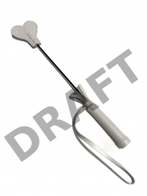 Белый кожаный мини-стек - 36 см.