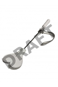 Белый кожаный мини-стек - 36 см.