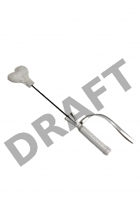 Белый кожаный мини-стек - 36 см.