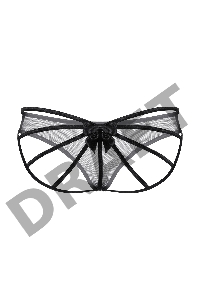 Трусики- бабочка SoftLine Collection, черный, S/L