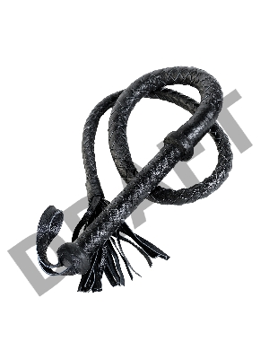 Кнут Плеть TOYFA Theatre кожаный, cерый, 1,75 м