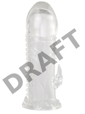 Насадка на пенис TOYFA, TPE, прозрачная, 13,5 см