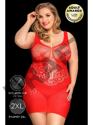 Платье Candy Girl Ella красное, 2XL