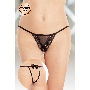 Стринги с двойным доступом SoftLine Collection, черный, XL