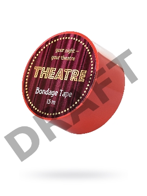 Бондажный скотч TOYFA Theatre, красный, 15 м.