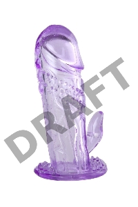 Насадка на пенис TOYFA, TPE, фиолетовая, 13 см