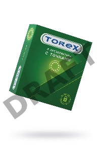Презервативы точечные TOREX  латекс, №3, 18,5 см