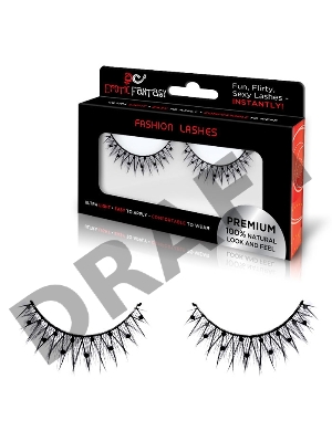 Эсклюзивные накладные ресницы с черными кристаллами Black Dimension