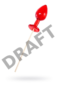 Леденец Sosuчki, «Анальная втулка малая Whiskey», красный 29гр.