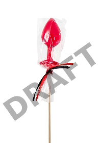 Леденец Sosuчki, «Анальная втулка малая Whiskey», красный 29гр.