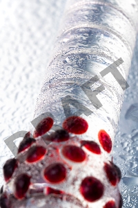 Двусторонний фаллоимитатор Sexus Glass, стекло, прозрачный, 22 см