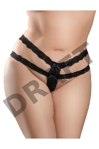 Невероятный набор для анальных игр: Hookup Panties Crotchless Secret Gem- Fits Size XL-XXL