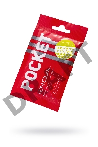 Нереалистичный мастурбатор TENGA Pocket Click Ball, TPE, белый, 7,5 см