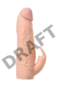 Насадка Toyfa XLover, для увеличения размера, TPE, телесный, 16,8 см