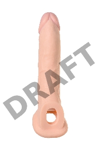 Насадка Toyfa XLover, для увеличения размера, TPE, телесный, 16,5 см
