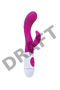 Вибратор с клиторальным стимулятором TOYFA A-Toys Nessy, силикон, розовый, 20 см