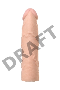 Насадка Toyfa XLover, для увеличения размера, TPE, телесный, 16,8 см