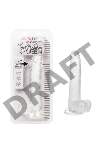 Прозрачный фаллоимитатор Size Queen 8 - 25,5 см.