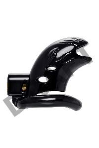 Пояс верности мужской Black&Red by TOYFA, ABS пластик, черный, 10 см