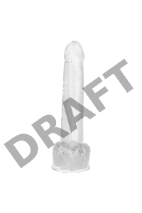 Прозрачный фаллоимитатор Size Queen 8 - 25,5 см.