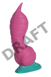 Розовый фаллоимитатор Крок Small - 21 см.