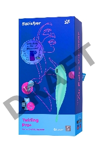 Вакуум-волновой бесконтактный стимулятор клитора Satisfyer Twirling Pro, силикон, зеленый