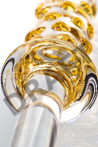 Двусторонний фаллоимитатор Sexus Glass, стекло, прозрачный, 25 см