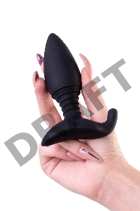 Анальная втулка LOVENSE Hush (S), силикон, черная, 12,1 см