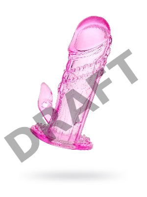 Насадка на пенис TOYFA, TPE, розовый, 13 см