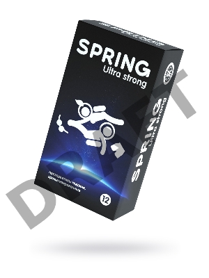 Презервативы Spring  Ultra Strong, классические, латекс, 17,5 см, 12 шт