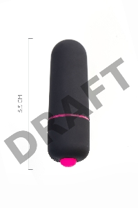 Вибропуля A-Toys Alli ABS пластик, черный, 5,5 см, Ø 1,7 см