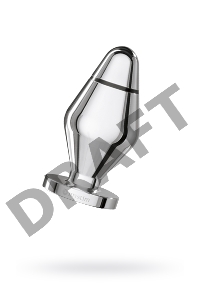 Анальная пробка Mystim Little John S, электростимуляция, хирургическая сталь, серебряная, 9 см, Ø 3,