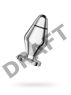 Анальная пробка Mystim Little John S, электростимуляция, хирургическая сталь, серебряная, 9 см, Ø 3,