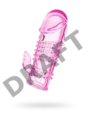 Насадка на пенис TOYFA, TPE, розовый, 13 см