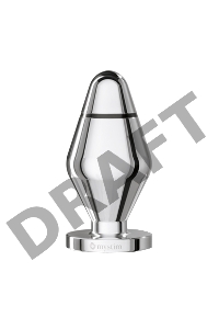 Анальная пробка Mystim Little John S, электростимуляция, хирургическая сталь, серебряная, 9 см, Ø 3,