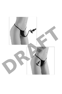 Невероятный набор для анальных игр: Hookup Panties Crotchless Pleasure Pearls - Fits Size XL-XXL