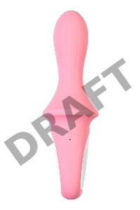 Нереалистичный вибратор Satisfyer Air Pump Booty 5, силикон, розовый, 15 см.