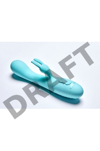 Вибратор кролик Naya, цвет аквамарин (SOLAR collection)