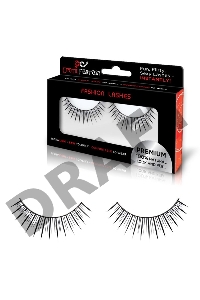 Накладные черные ресницы с прозрачными кристаллами Diamond Kiss