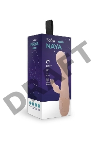 Вибратор кролик Naya, цвет персиковый (SOLAR collection)