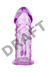 Насадка на пенис TOYFA, TPE, фиолетовая, 13 см