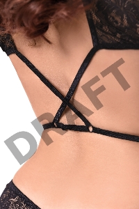 Эротическое боди Erolanta Lydia, черный (50-52)