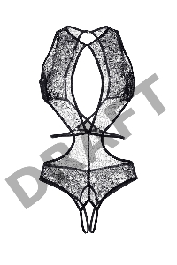 Эротическое боди Erolanta Lydia, черный (50-52)