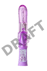 Вибратор с клиторальным стимулятором TOYFA A-Toys High-Tech fantasy, TPE, фиолетовый, 22,4 см
