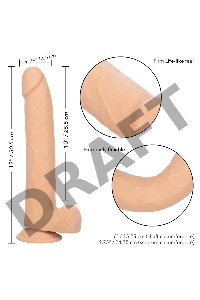 Телесный фаллоимитатор-гигант Size Queen 10 - 30,5 см.